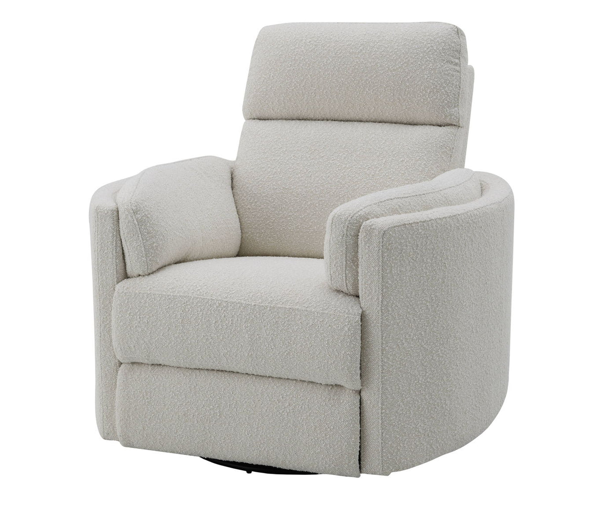 Sagen - Chenille Glider Recliner With Swivel