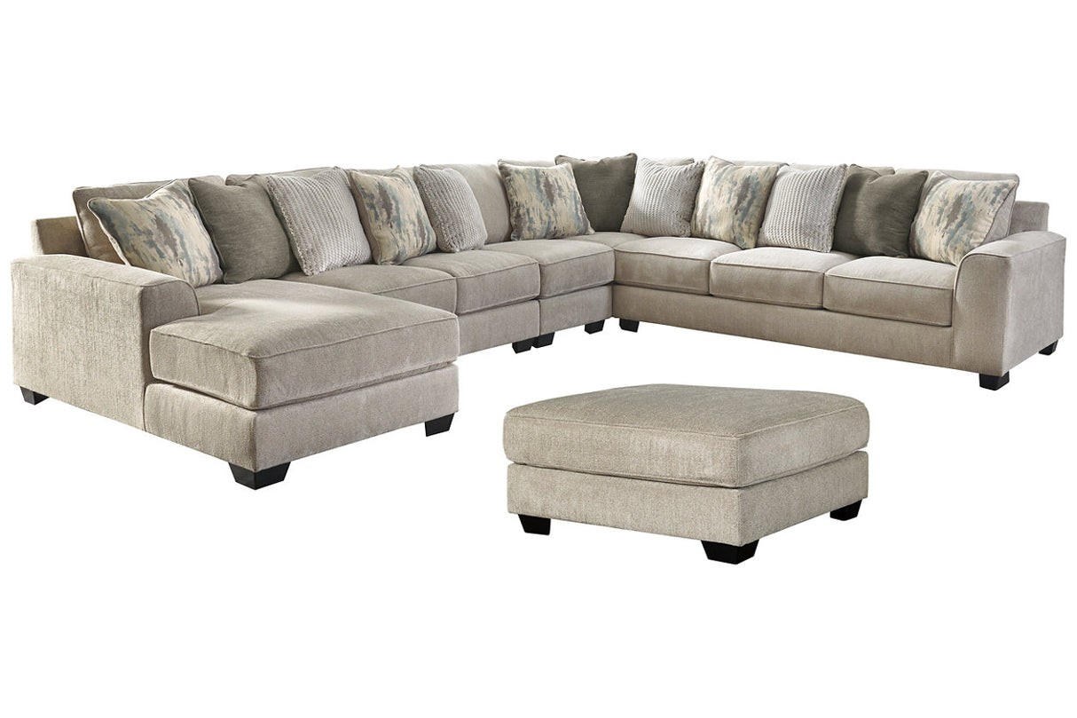 Ardsley 5-piece Sectional With Ottoman - (39504U1)