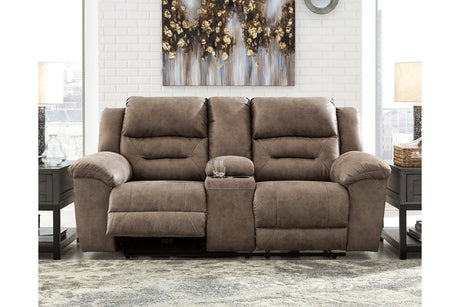 Stoneland Power Reclining Loveseat With Console - (3990596)