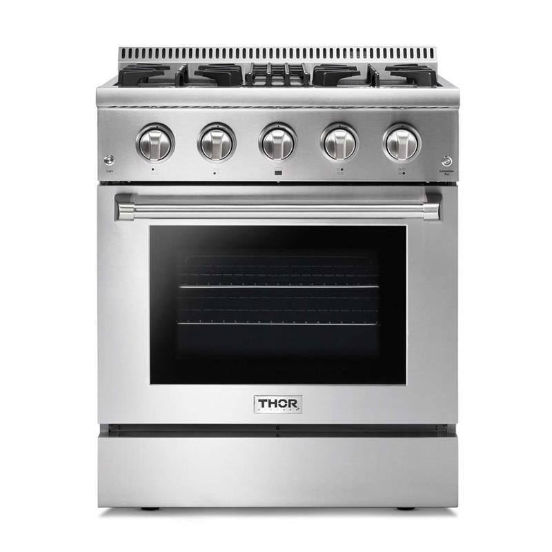 Professional 30 Inch Dual Fuel Range In Stainless Steel - Liquid Propane - (HRD3088ULP)