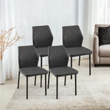 Dining Chairs Living Room Chair Modern Kitchen Armless Side Chair With Metal Legs