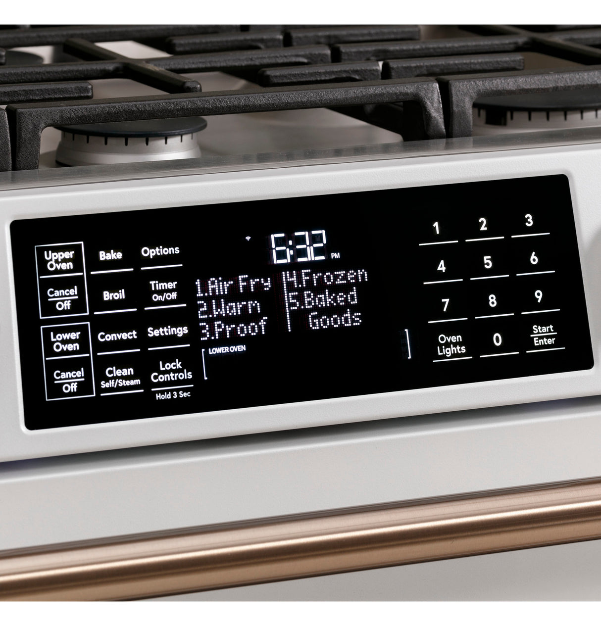 Caf(eback)(TM) 30" Smart Slide-In, Front-Control, Dual-Fuel, Double-Oven Range with Convection - (C2S950P2MS1)