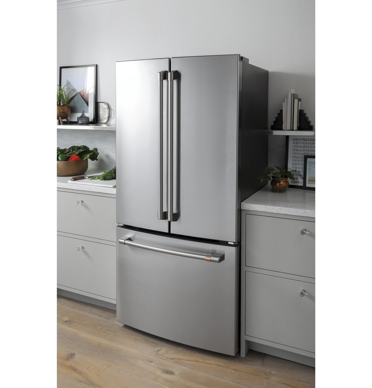 Caf(eback)(TM) ENERGY STAR(R) 18.6 Cu. Ft. Counter-Depth French-Door Refrigerator - (CWE19SP2NS1)