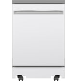 GE(R) ENERGY STAR(R) 24" Stainless Steel Interior Portable Dishwasher with Sanitize Cycle - (GPT225SGLWW)