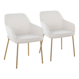 Daniella - Dining Chair - Gold Metal (Set of 2)