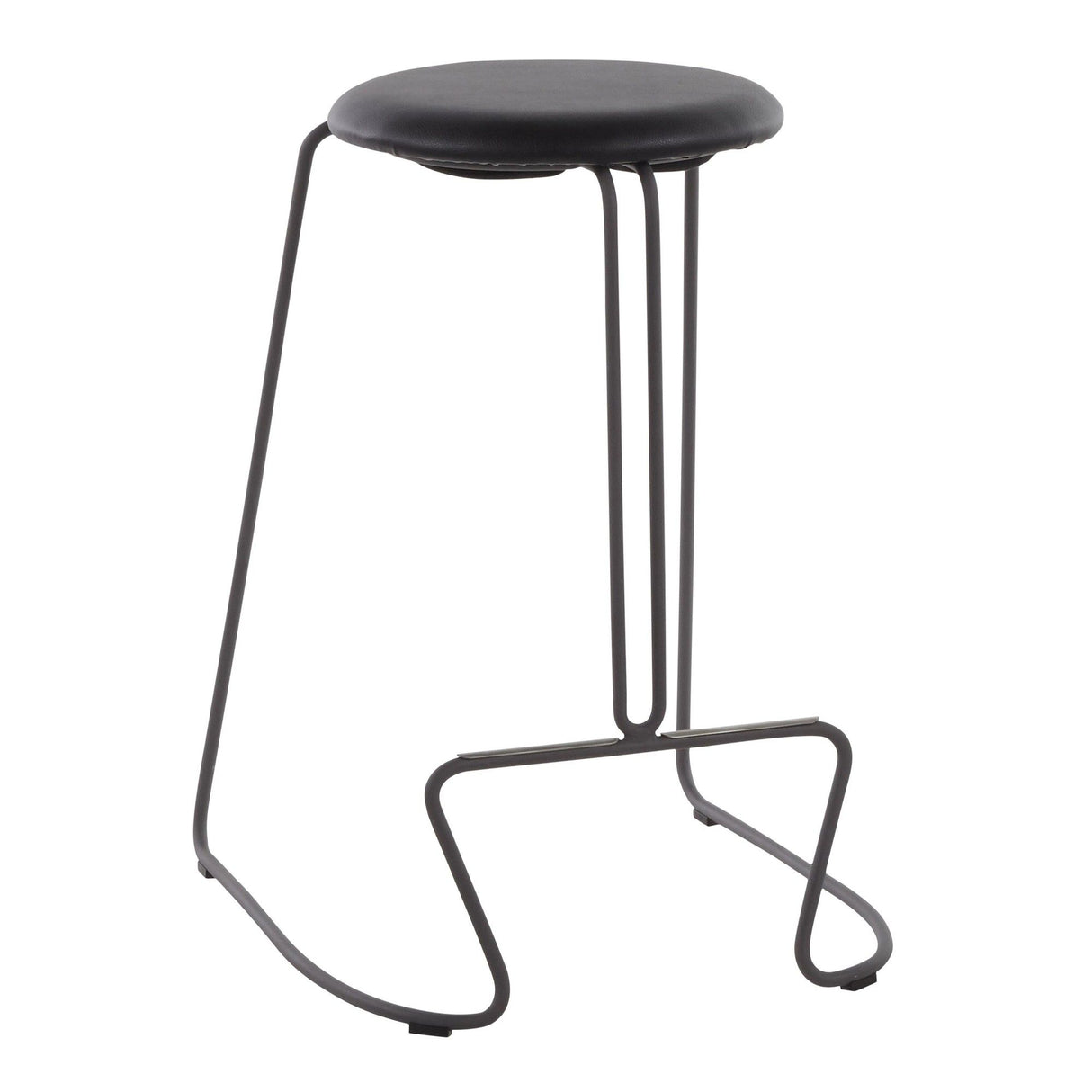 Finn - Counter Stool - Grey Steel Base (Set of 2)