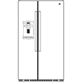 GE(R) 21.9 Cu. Ft. Counter-Depth Side-By-Side Refrigerator - (GZS22DGJBB)