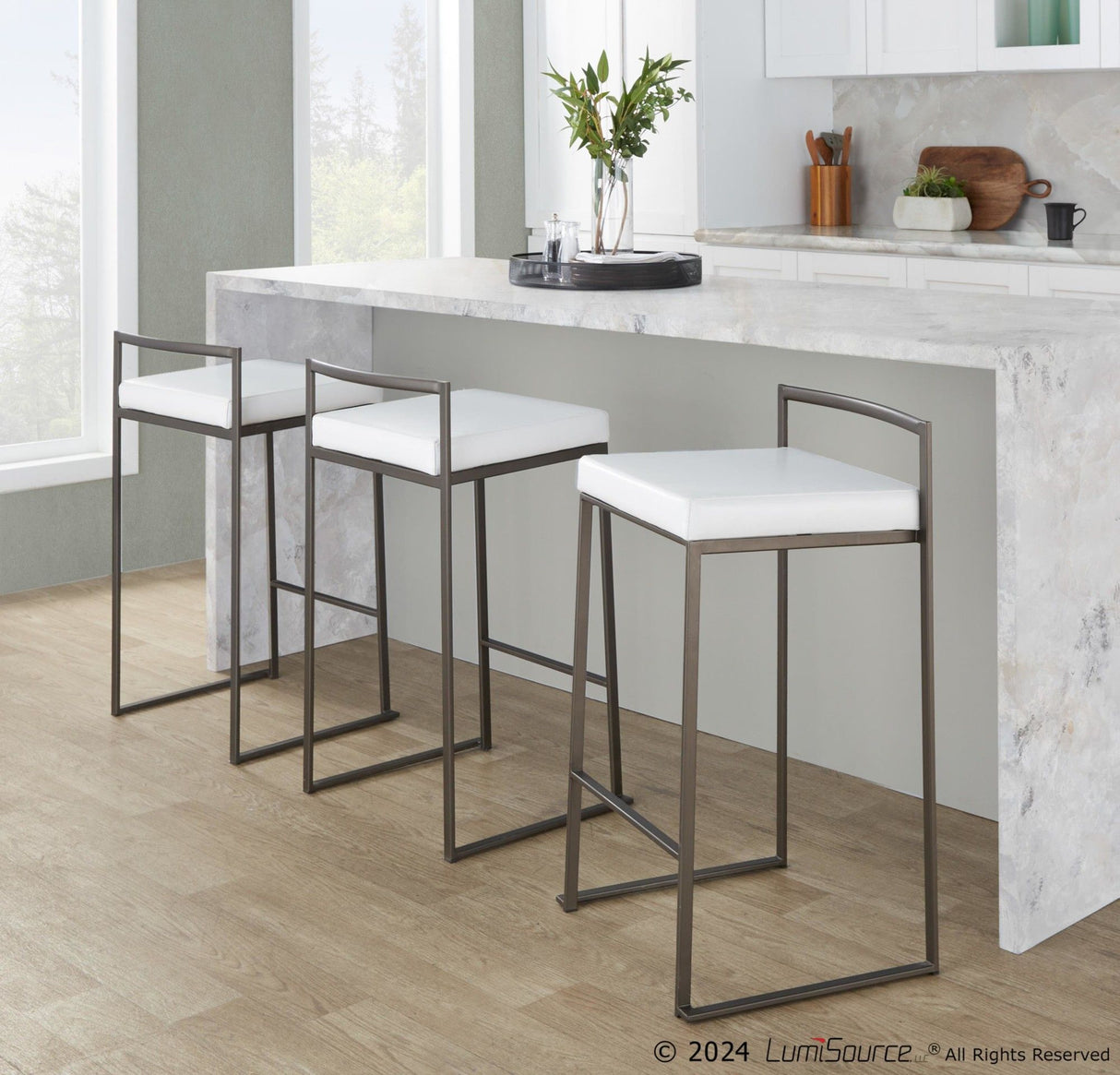 Fuji - Stackable Counter Stool Set