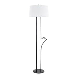 Shadow Contemporary Floor Lamp - Black / White