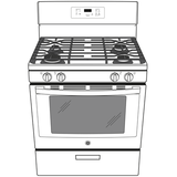 GE(R) 30" Free-Standing Gas Range - (JGBS61DPBB)