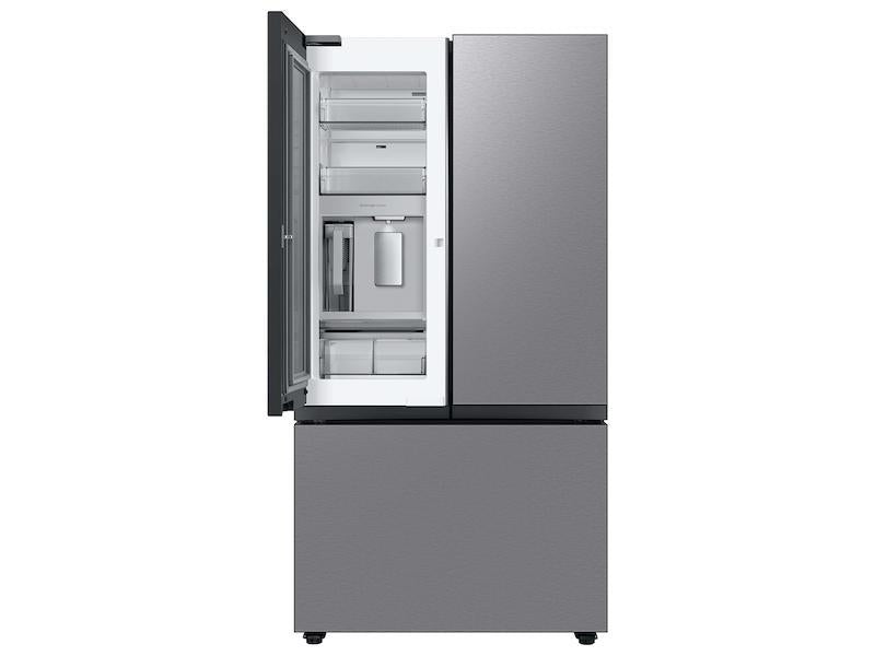 Bespoke 3-Door French Door Refrigerator (24 cu. ft.) with Beverage Center(TM) in Stainless Steel - (RF24BB6600QLAA)