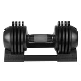 22Lbs Adjustable Dumbbell Steel And Plastic - Black