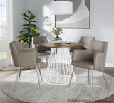 Canary - Cosmo Dining Table - Silver Base