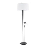 Shadow Contemporary Floor Lamp - Black / White