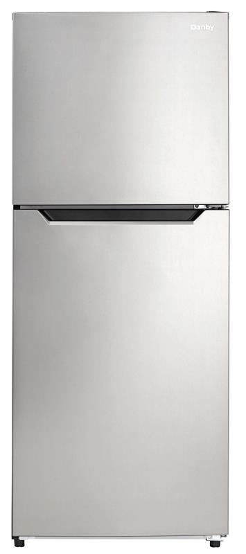 Danby 10.0 cu. ft. Apartment Size Fridge Top Mount in Stainless Steel - (DFF101B1BSLDB)