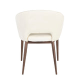 Renee - Contemporary Chair - Cream / Copper