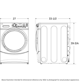 GE(R) ENERGY STAR(R) 4.5 cu. ft. Capacity Front Load Washer with Steam - (GFW450SSMWW)