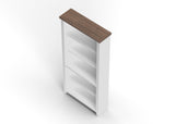 Hampton - High 5 Shelf Bookcase - Jasmine Whitewash / Barnwood