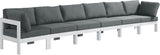 Nizuc - Outdoor Patio Modular Sofa With Frame - Grey