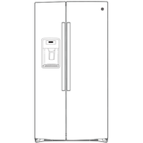 GE(R) 25.1 Cu. Ft. Fingerprint Resistant Side-By-Side Refrigerator - (GSS25IYNFS)