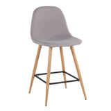 Pebble - Counter Stool - Natural Metal (Set of 2)