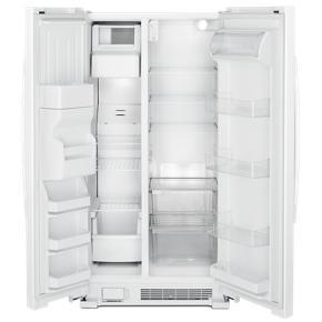 36" Side-By-Side Refrigerator With Dual Pad External Ice And Water Dispenser - White