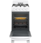 Hotpoint(R) 20" Front-Control Free-Standing Gas Range with Sealed Burners - (RGAS200DMWW)