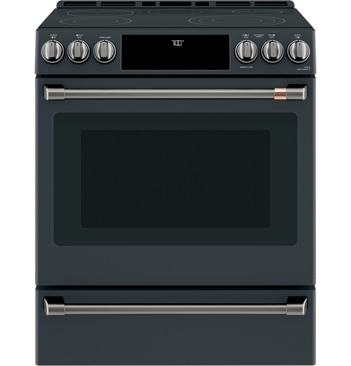 Caf(eback)(TM) 30" Smart Slide-In, Front-Control, Radiant and Convection Range - (CES700P3MD1)