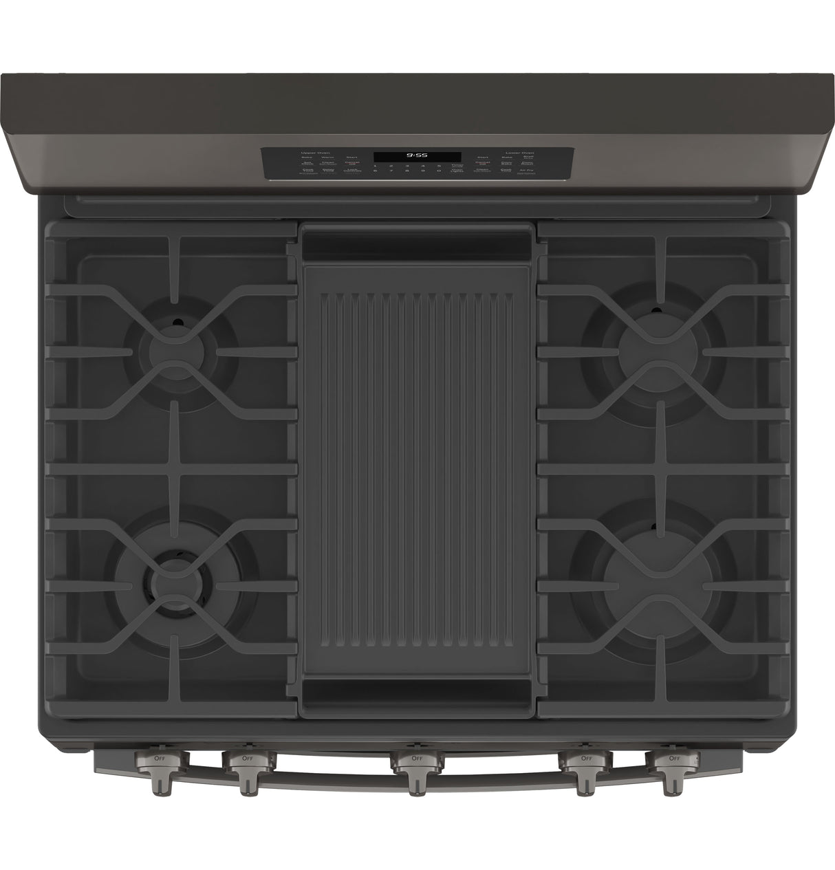 GE Profile(TM) 30" Free-Standing Gas Double Oven Convection Range with No Preheat Air Fry - (PGB965BPTS)