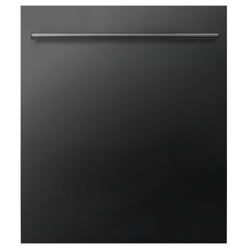 ZLINE 24 in. Top Control Dishwasher with Stainless Steel Tub and Modern Style Handle, 52dBa (DW-24) [Color: Black Stainless Steel] - (DWBSH24)