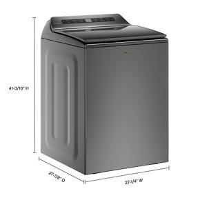 4.7 Cubic Feet Top Load Washer With Pretreat Station - Chrome Shadow