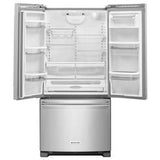 22 Cubic Feet 33" Width Standard Depth French Door Refrigerator With Interior Dispenser