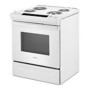 4.8 Cubic Feet Whirlpool Electric Range With Frozen Bake Technology - White