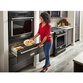 27" Single Wall Oven With Even-Heat True Convection - Black