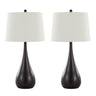 Pebble - 30" Metal Table Lamp (Set of 2)