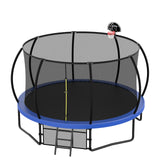 Trampoline With Enclosure, Recreational Trampolines With Ladder And Antirust Coating, Astm Approval Outdoor Trampoline For Kids