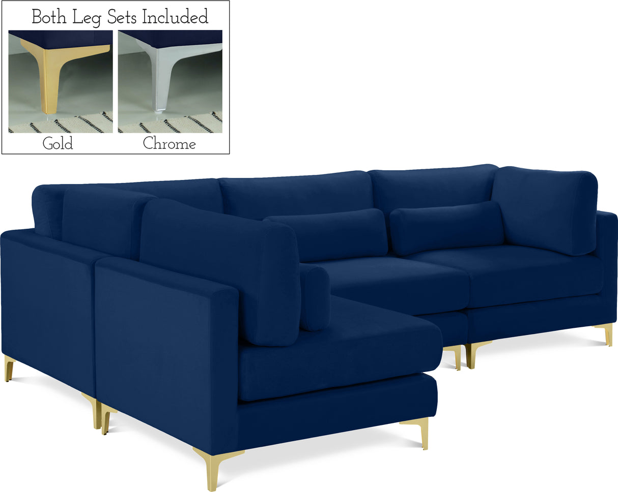 Julia - Modular Sectional 4 Piece - Navy