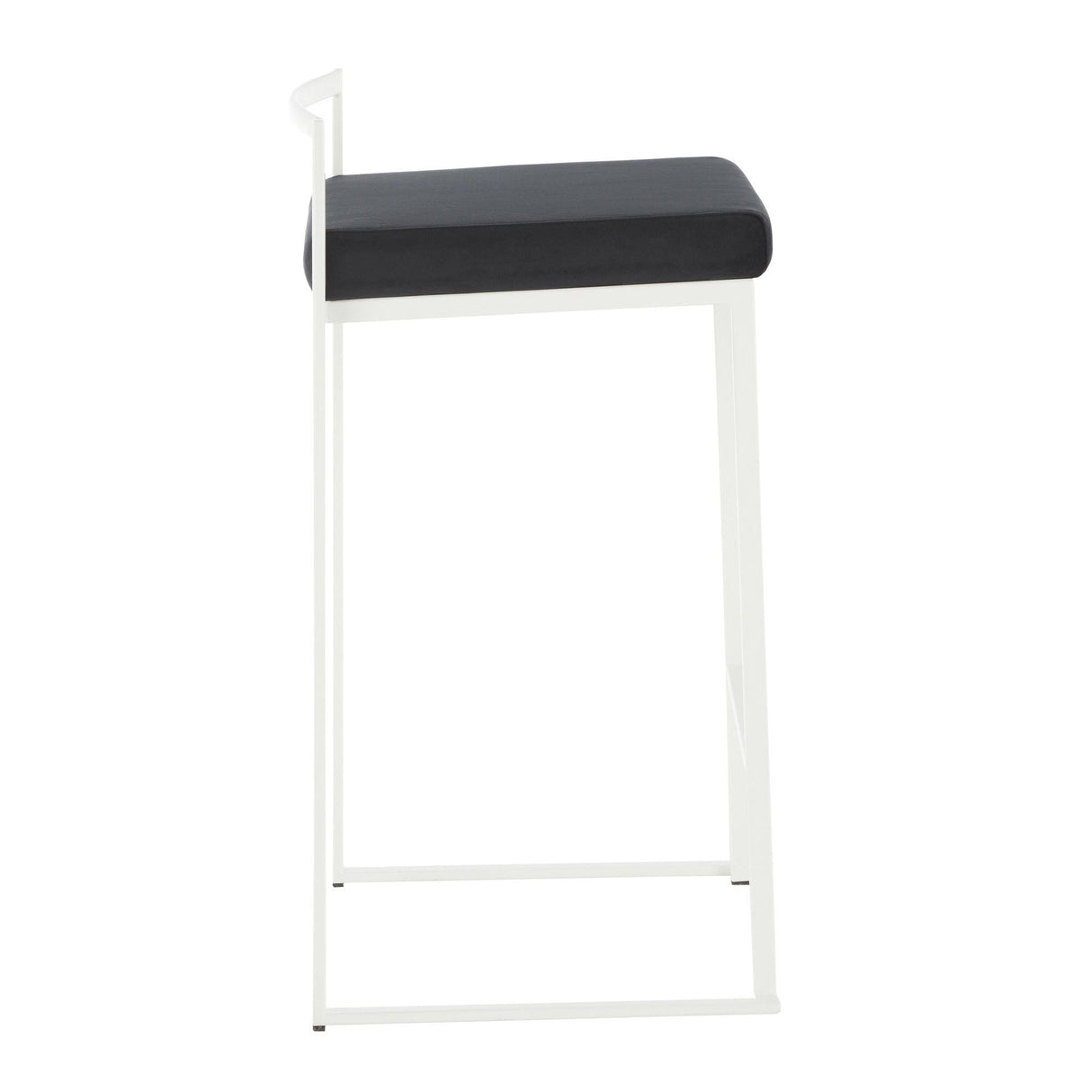 Fuji - Stackable Counter Stool - White Base (Set of 2)