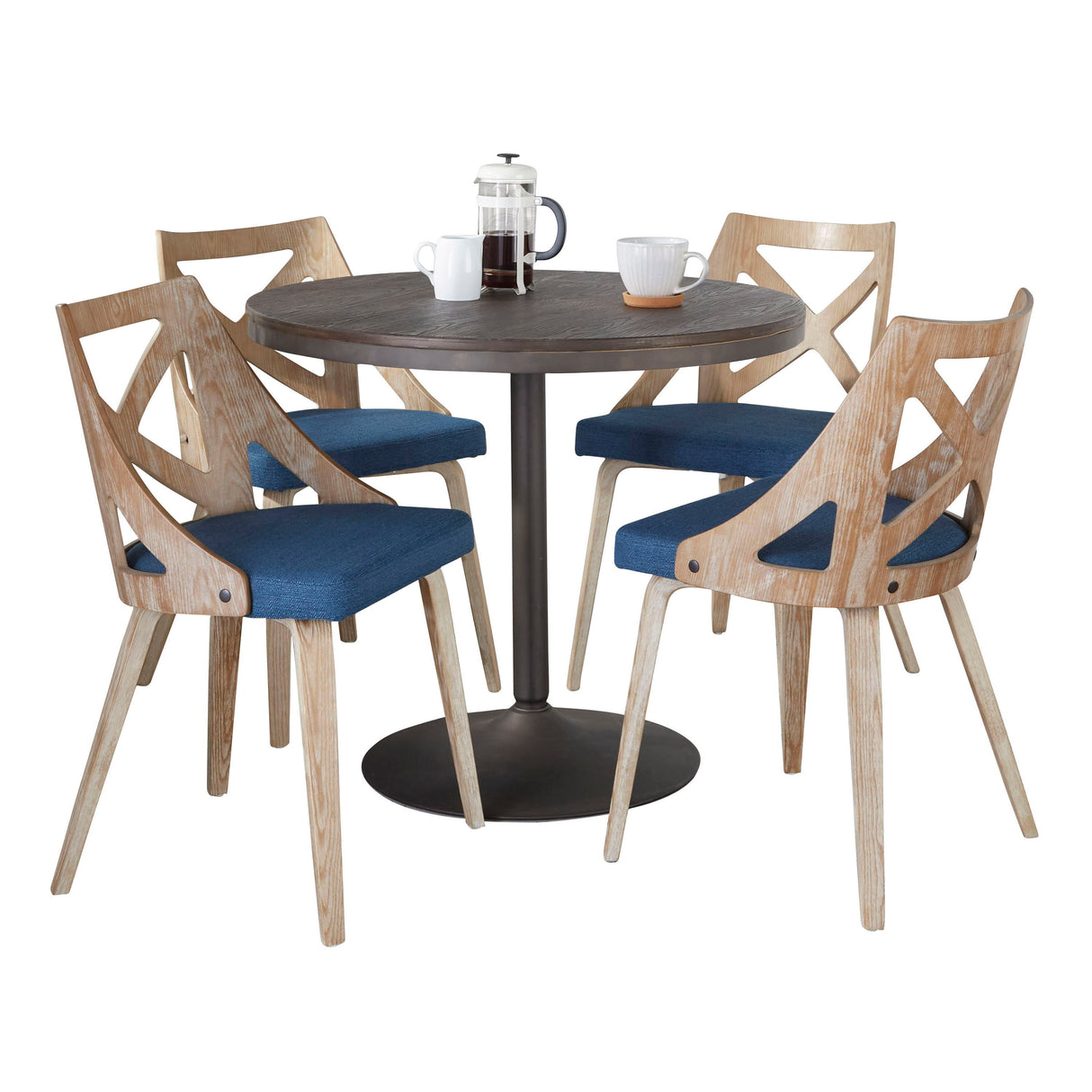 Dakota Charlotte - 5 Piece Contemporary Dining Set