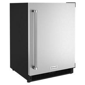 24" Undercounter Refrigerator With Stainless Steel Door