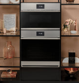 Caf(eback)(TM) 30" Smart Single Wall Oven with Convection in Platinum Glass - (CTS70DM2NS5)