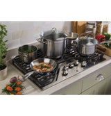 GE(R) 30" Built-In Gas Cooktop with 5 Burners and Dishwasher Safe Grates - (JGP5030SLSS)