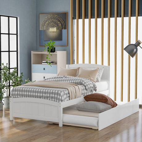 Platform Bed With Trundle