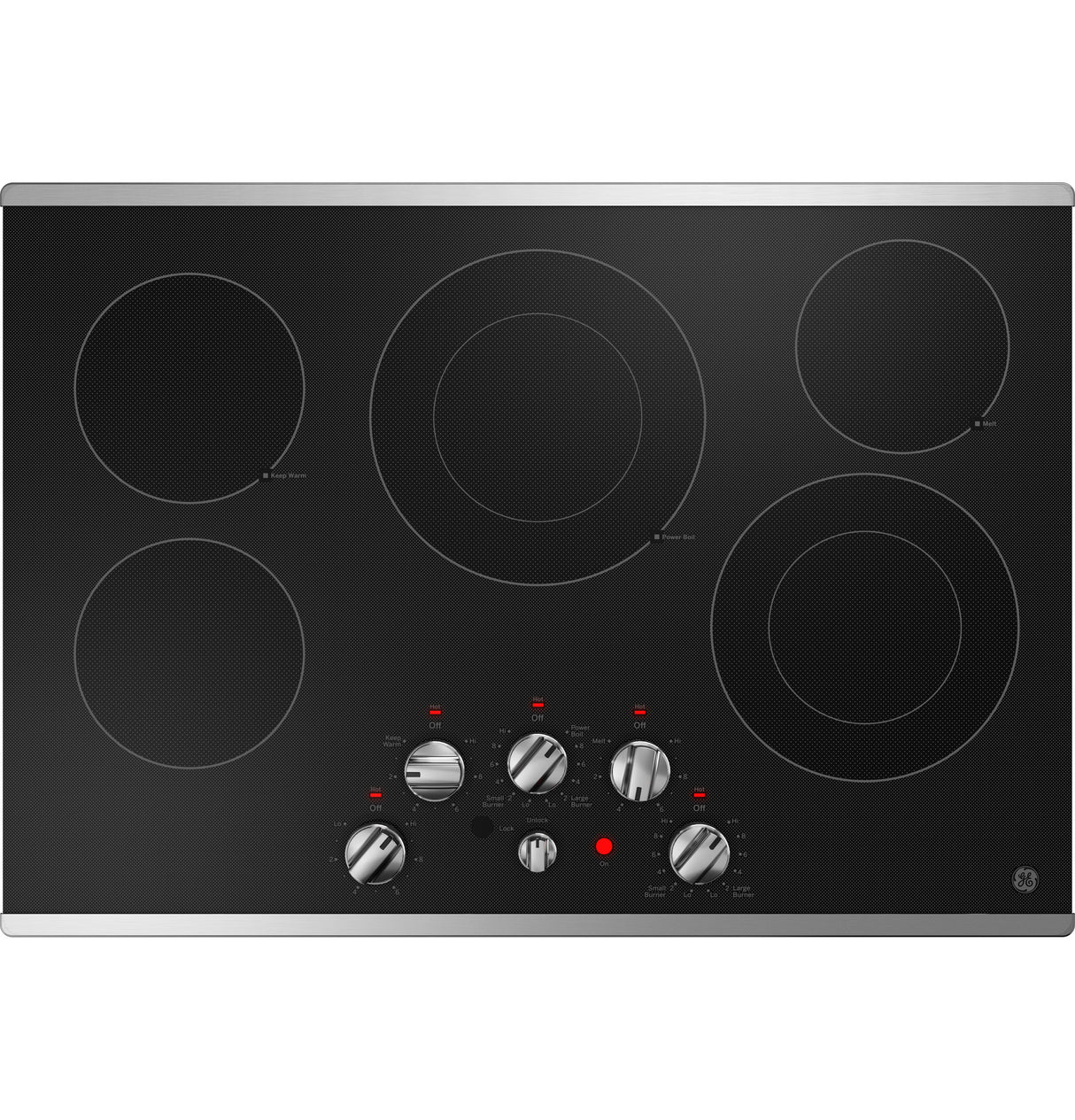 GE(R) 30" Built-In knob Control Electric Cooktop - (JEP5030STSS)