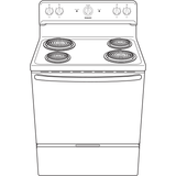 Hotpoint(R) 30" Free-Standing Electric Range - (RBS160DMBB)