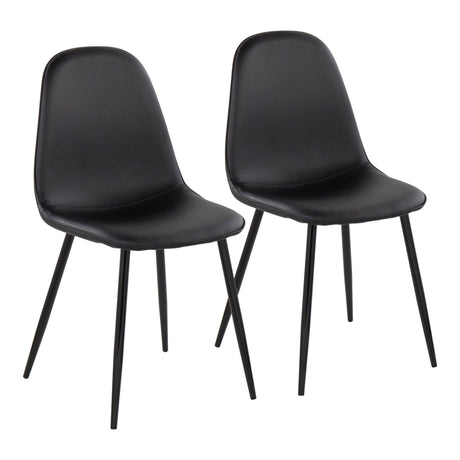 Pebble - Chair - Black Steel (Set of 2)