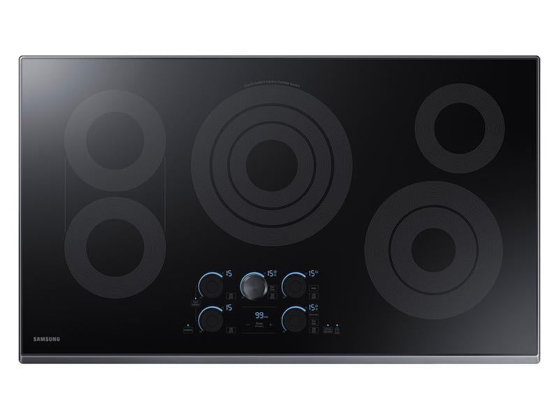 36" Smart Electric Cooktop with Sync Elements in Black Stainless Steel - (NZ36K7570RG)