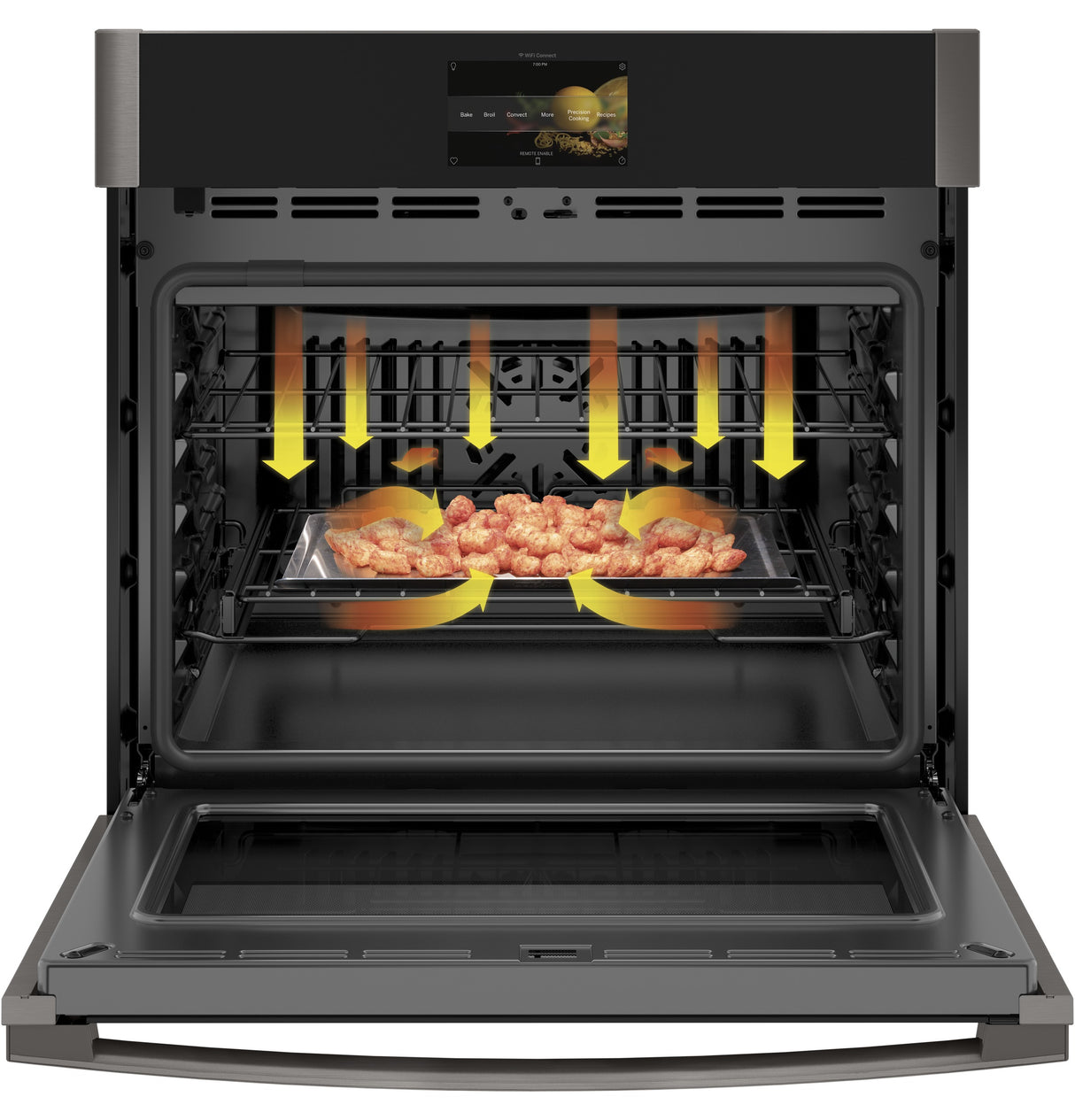 GE Profile(TM) 30" Smart Built-In Convection Single Wall Oven with In-Oven Camera and No Preheat Air Fry - (PTS9000BNTS)