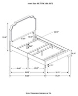 Tamarac - Upholstered Nailhead Bed