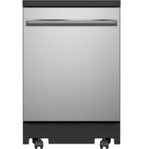 GE(R) ENERGY STAR(R) 24" Stainless Steel Interior Portable Dishwasher with Sanitize Cycle - (GPT225SSLSS)